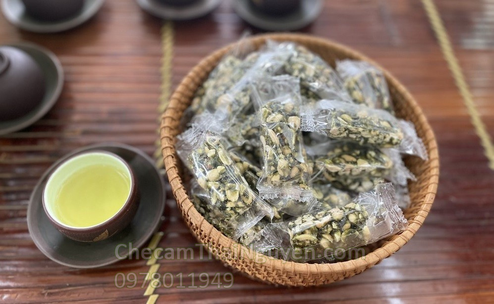 kẹo lạc uống trà