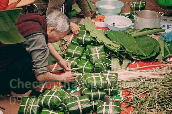 bánh chưng bờ đậu