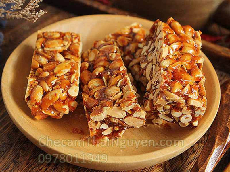 kẹo lạc uống trà